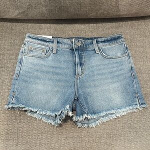 Joe's Jeans Light Blue Frayed Hem Shorts